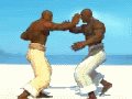 Capoeira-Kämpfer-Spiel